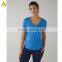 Popular and soft spandex/cotton custom print women blank t shirt