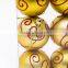 Beautiful Gold painted patterns christmas plastic ball