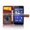 2015 New design cloth material +pu leather case for Sony z5 mini