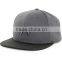 Guangzhou daijun oem china 100% acrylic gary colour plastic buckle black flat brim custom factory men embroidery hat snapback