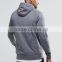 China OEM high quality 100% cotton slik printing gray Zipper-Up pullover athletic hoodies men