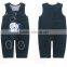 2015 Best Christmas Gift Dark Gray Black Baby Clothes Wholesale Price Printed Romper