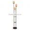 2017 hotel decorative blue metal wire floor lamp with linen shade good for inn decor high end standing reading lamp
