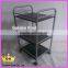 Home furniture indoor&outdoor used 3 layers 4 wheels metal iron tube kitchen trolley cart