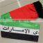 2015 football scarf, satin colorful printing, promotional soccer scarf, made in China
