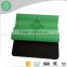 Folding black rubber pu mat rolls with carved logo