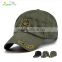 wholesale/high quality plain cotton twill 6 panel customs camouflage material for baseball cap with embroidery