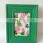 hotsale drak green handmade wooden photo/picture frame for decoration