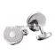 2015 hotsale round metal cufflinks with differenc plating bulk cufflinks