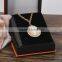 Newest model 18k gold plated chain opal CZ diamonds charm jewelry set for engagement