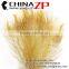 CHINAZP Hot Selling Wholesale Cheap Evening Dress Full Eye Dyed Light Brown Peacock Tail Feathers for Sale