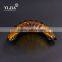 amber half round oil rubbed bronze glass knob