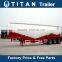 Tri-axle V shaped 25 ton bulk cement tank semi trailer, cement bulker trailer for sale