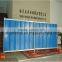 Haotian Blue Color Bond Corrugated Sheet Free Standing Temporary Steel Hoarding Panel Fencing