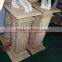 CUSTOM DESIGN VERONA BEIGE MARBLE PEDESTALS