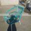 Garden baroque furniture pe wicker stackable diamond shape iron chair