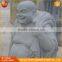 Granite Stone Seated Laughing Buddha Statue