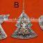 Beautiful metal ornaments christmas tree decoration