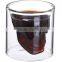 Skull Heat Resistant Glass Coffee Cup Personalized Skull Heads hand blown double wall glass cup
