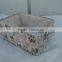 hot selling cloth storage basket with pattern and handle