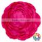 In Stock 9 Colors Wholesale Fashion Cute Decoration Handmade Hair Wedding Flowers 4" Burned Satin Layered Flowers