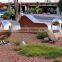 garden modern high polishing stainless steel bird sculpture