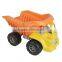 Dongguan Toy Big Plastic Dump Truck Yellow Cab and Orange Dump from ICTC Factory