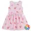 Hot Sell Children Flower Pattern Designs Baby Girl Sleeveless Party Dress Frock Design For Girls