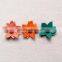 New fancy fashion decorative shoe leather flower for children shoes