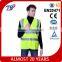 children adult 100%polyester high visibility warning reflective safety vest