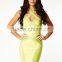 Light Green Criss Cross Bandage Dress 2014 New Style HL Spaghetti Strap Evening Party Pencil Dress