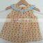 Latest fashion spanish floral boutique clothes two pieces baby ruffle gift set