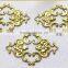 filigree flower garment accessories brass flower shoe bag hair accessories jewelry accessories