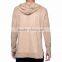 Wholesale OEM/ODM Khaki Hooded Long Sleeve T-Shirt Suede Blank Men Hoodies