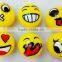 Flashing TPR bounce ball skip ball rubber bounce ball emoji ball