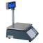15/30kg Barcode Label Price Electronic Scale, Store up 10,000 PLU, Two Line LCD Dot Matrix Display