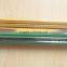 HB 2.0 striped wooden dipped head pencil with pvc box