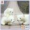 Custom stuffed polar bear toys with hats and clothes