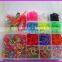 2015 wholesale diy loom bands elastic rubber band DIY loom bands kit