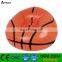 PVC inflatable round basketball printed arm sofa arm chair for adults and kids
