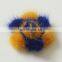 Mink fur flower bi color fur accessory charm top grade fur decoration