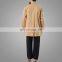 Light Brown Men Basic Button Down Tunic Top Islamic Men Clothing Turkey Thobe