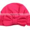 2017 new fashion in Europe and America baby supplies children solid color tie with head cap