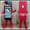 Colourful mobile phone mascot costume, adult fur moving costume