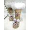 Aidocrystal winter half boots sparkle diamond fur upper fashion bling bling snow boots ladies