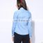 T-WSS002 Women Business Shirt Wear Ties Printed Cotton Blouse