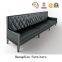 Modern Restaurant Furniture Black PU Tufted Booth (HD488)