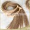 Grade 7A cheap 100% Brazilian human hair Keratin bonded hair extension Flat-tip hair extension
