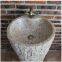 G682 Granite Pedestal Sinks,Yellow Granite Wash Basins, Nature Stone Bathroom Sinks