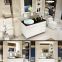 China Shandong modern hotel bathroom cabinet vanity sets